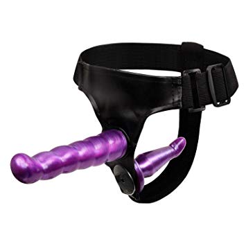 A Purple Sex Toy Penis Strap On Penis Double Dongs StrapOn Sex Toy Sex Product for Couples