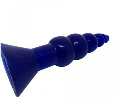 Big Anal Butt Plug Toys Large Silicone Anal Beads Plug-Blue