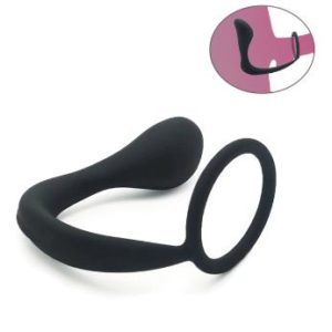 Climax Silicone Anal Plug with C-ring Prostate Massager