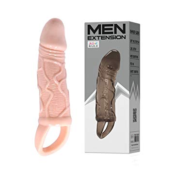 Flesh Silicone Simulation Skin Texture Penis Extension Sleeve