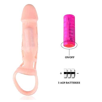 Flesh Stretchy Vibrating Male Penis Extension Extender Sleeve | Sextoys In India | Sextoys In Haryana | Sextoys In Chandigarh | Sex Toys For Men | Cock Seeve For Men | Adulttoys-india | Cock Vibration Sleeve | Cock Sleeve In Haryana | Cock Sleeve In Chandigarh | Cock Sleeve In India | Sextoys Penis Condom