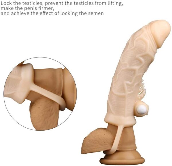Cock Ring With Vibration Penis Sleeve