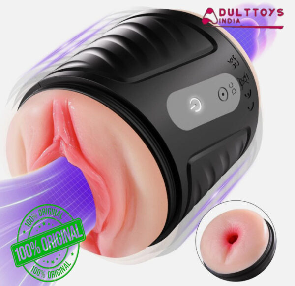 New 2 in 1 vibrating Open-Ended Male masturbation and penile trainer sex Toy India