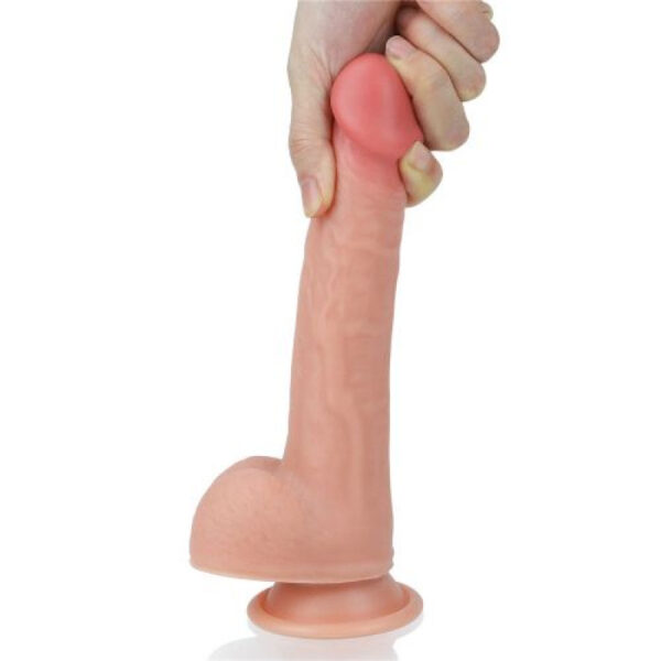 Lovetoy dual layer Platinum silicone 8 Inches Penis Dildo For Couple - Image 7