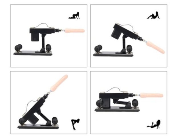 8 Attachment With Automatic Sex Machine Black Men And Women Unisex Sex Tools India - Image 7