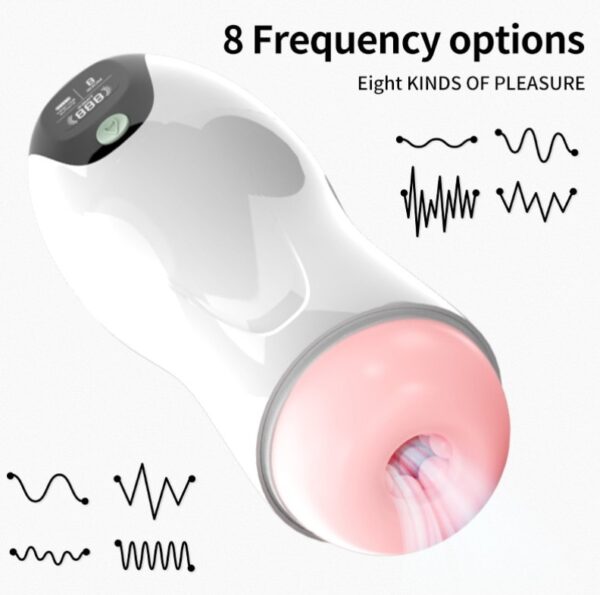 Fox Automatic Blow Job Suction Vibrating Male Masturbator Cup - Image 3