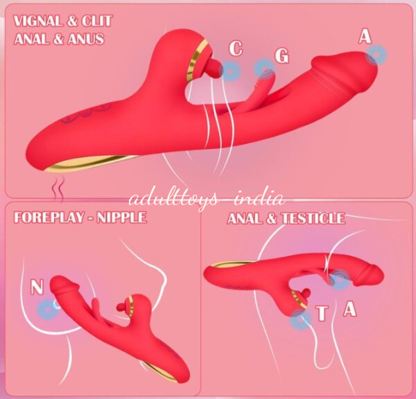 7 Flapping Vibrator with Clitoral 7 Tapping G Spot 7 Vibration For Women - Image 6
