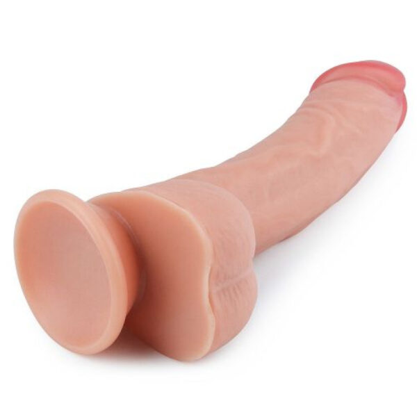 Lovetoy dual layer Platinum silicone 8 Inches Penis Dildo For Couple - Image 3