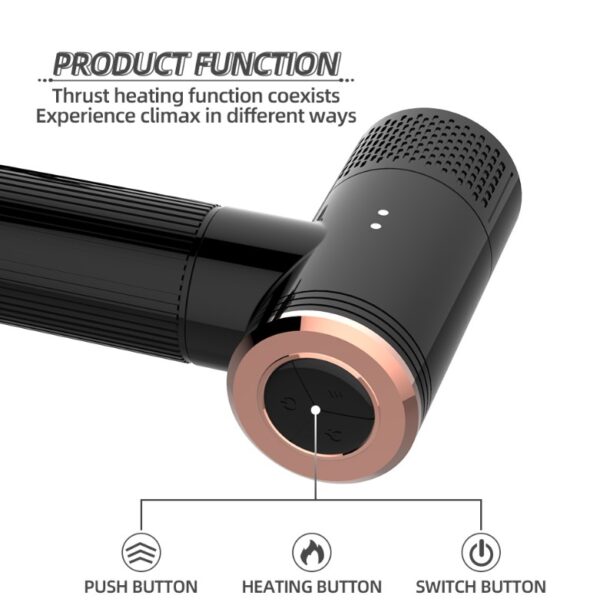3 In 1 Discreet Dildo Gun Sex Machine 7 Vibrating 7 Thrusting Heating Ride For Women - Image 6