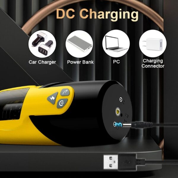 Handsfree Dark Knight Yellow Automatic Thrusting Rotating Vibrating Male Masturbate Sex toy - Image 4
