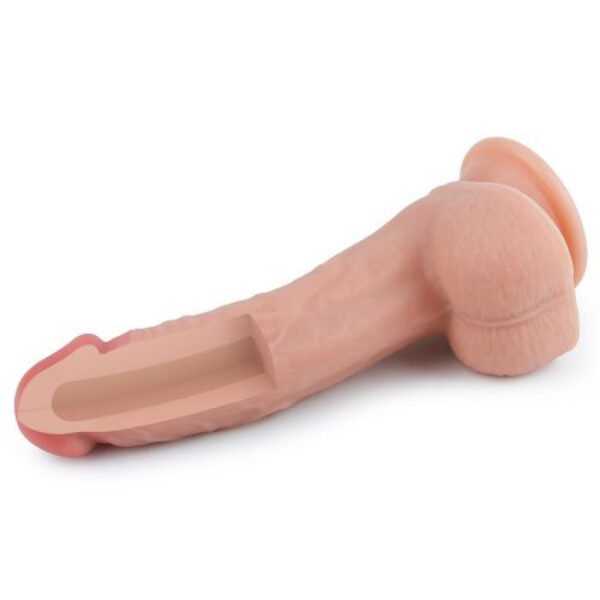 Lovetoy dual layer Platinum silicone 8 Inches Penis Dildo For Couple - Image 5