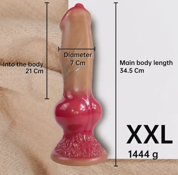 14 Inches Huge Wolf Dog Dildo Animal Realistic Dildo For Women - Image 3