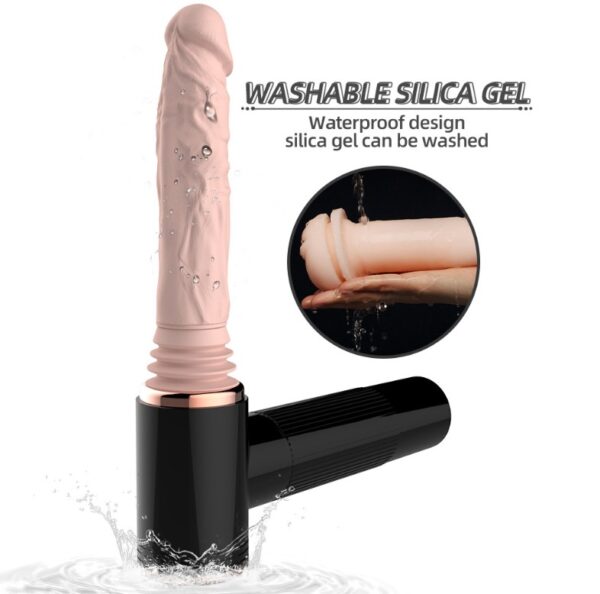 3 In 1 Discreet Dildo Gun Sex Machine 7 Vibrating 7 Thrusting Heating Ride For Women - Image 4
