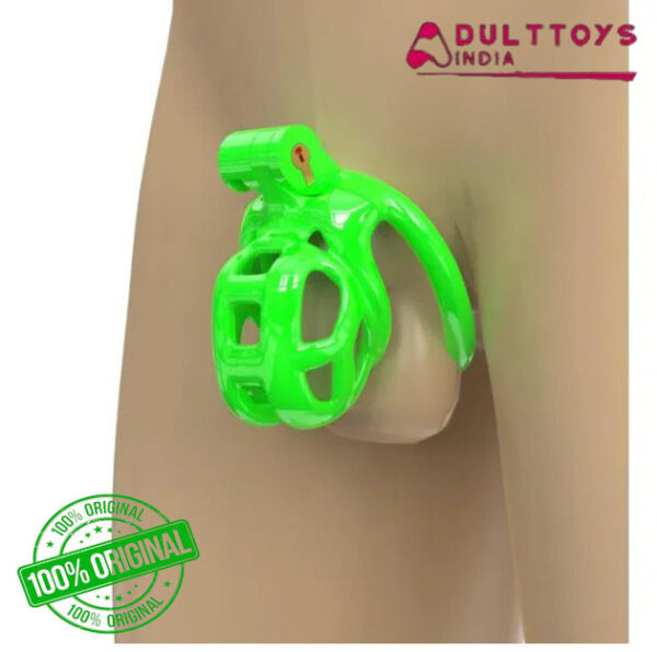 NUB Green Cobra Male Chastity 3D Printed Cage Kits 5 Sizes Breathable Rings with Pussy Catheter