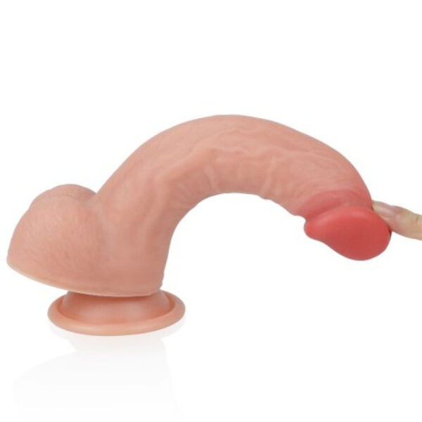 Lovetoy dual layer Platinum silicone 8 Inches Penis Dildo For Couple - Image 6