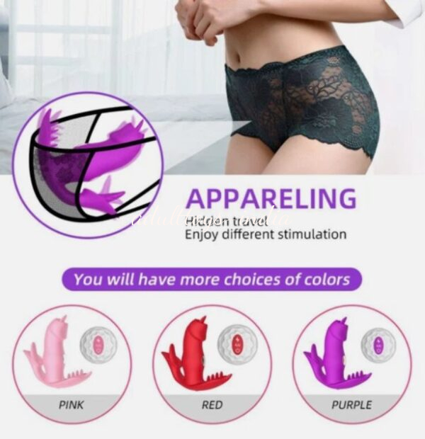 wearable Licking Vibrator Flriting Dildo Butterfly Vibrator For Women - Image 5