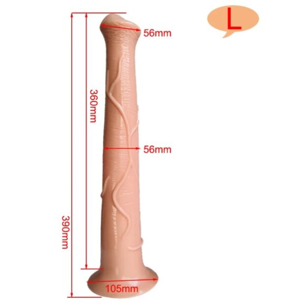 15.3 Inches Big Large Realistic Horse Cock Dildos - Image 6