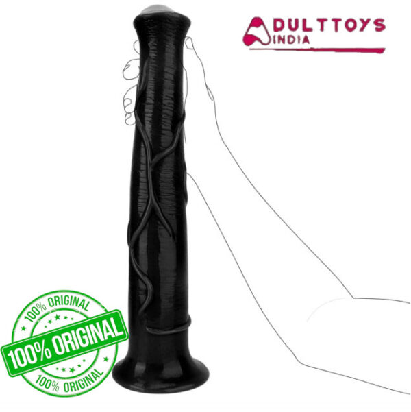 39 cm Black Super Large Realistic Horse Dildo with Strong Suction Cup