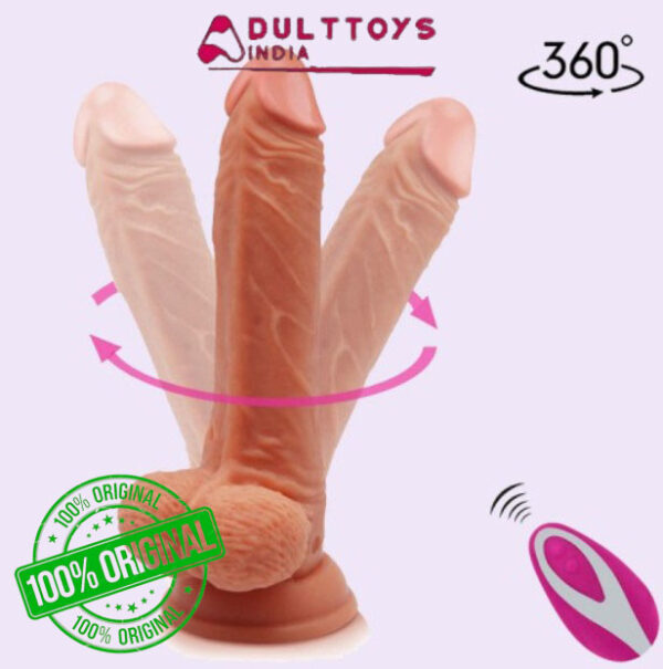 360° Rotation 8.3Inches Super Strong Vibration With Wireless Remote Penis Dildo Sex Toys India