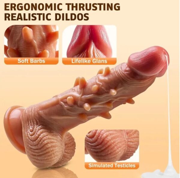 1in4 Thrusting Spikes Vibration G Spot Anal Stimulation Heating Dildo - Image 3
