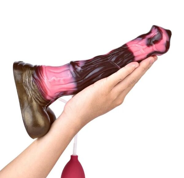 10.43 Inches Horse Ejaculating Dildos For Women Water Spray Squirting Dildo India - Image 2