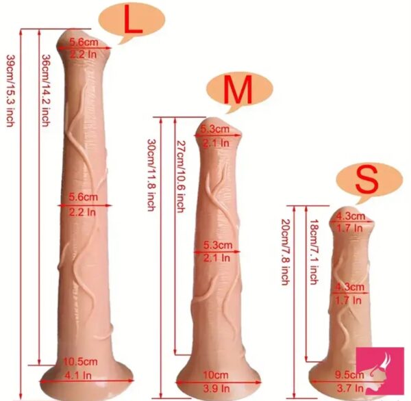 7.8 Inches Realistic Horse Animal Silicone Dildo With Strong Suction Cup-Flesh - Image 3