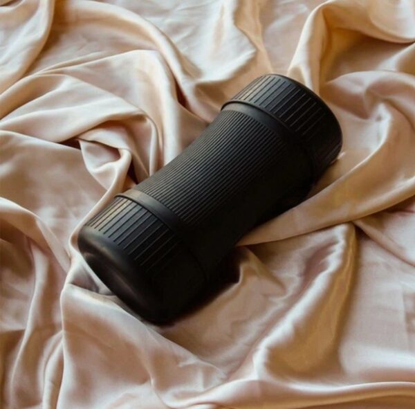 Mouth Pussy Mini Cup Pocket Pussy 2 In 1 Masturbator -Black - Image 6