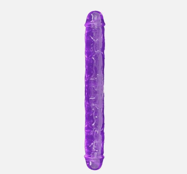 13.3 Inches Dual Headed Penis Dildo -Purple - Image 4