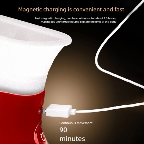 Red 3 in 1 Sucking Tongue And Licking Beater Clitoral Vibrator For Women - Image 4