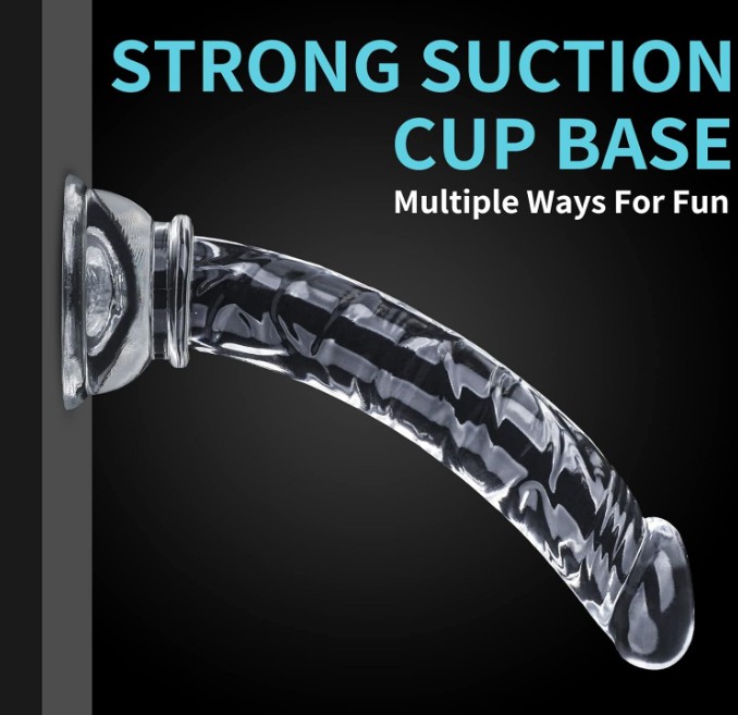 5.7 Inches Crystal Clear Beginners to Advanced Users Anal Dildos with Strong Suction - Image 3