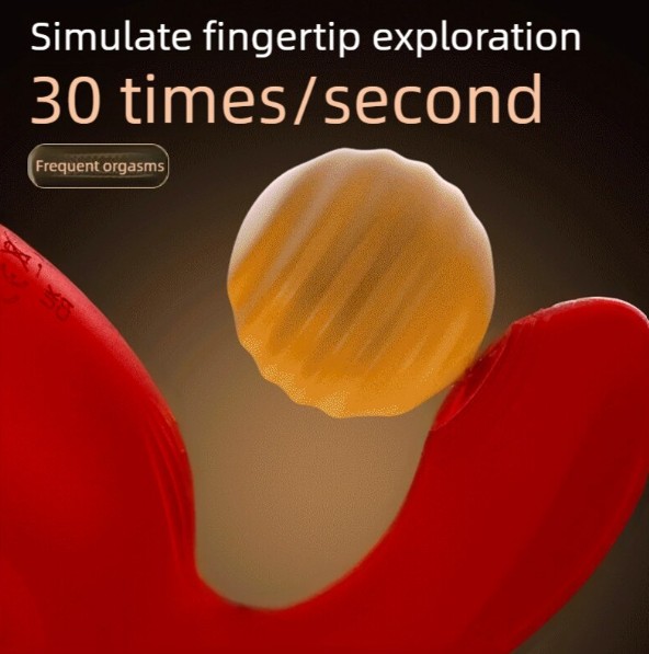 Red 3 in 1 Sucking Tongue And Licking Beater Clitoral Vibrator For Women - Image 7