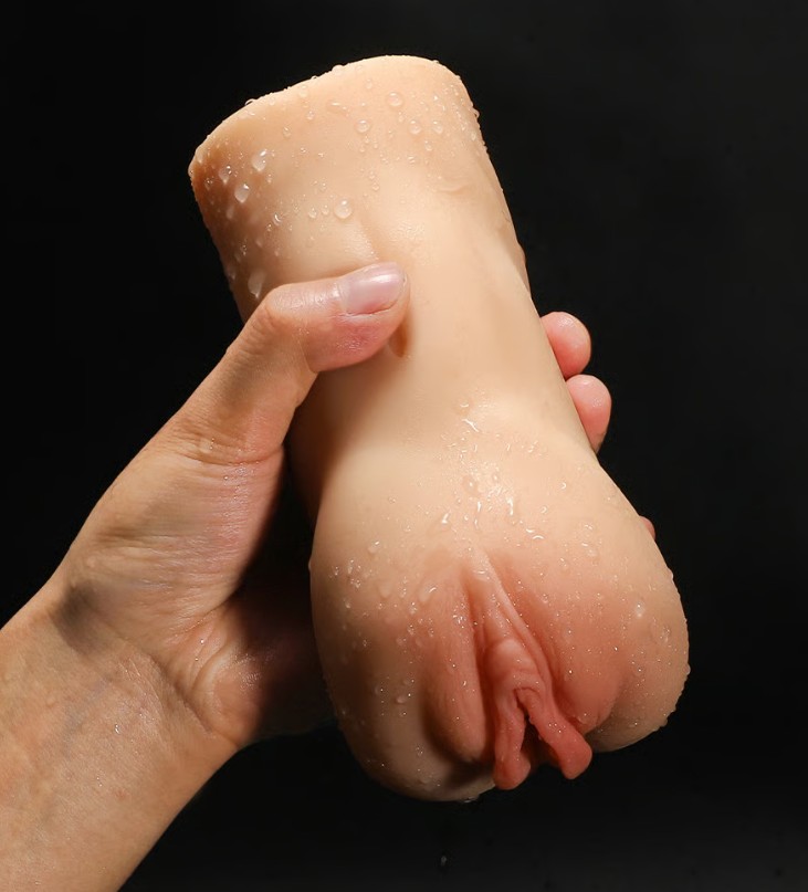 2 Holes Realistic Textured Vagina and Tight Anus Pocket Pussy Male Stoke Masturbator India - Image 4