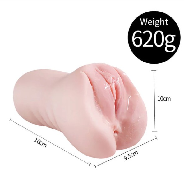 JIUAI Morita vulva anus 2-in-1 Realistic pocket pussy Huge Size masturbation sex toy For Men - Image 3