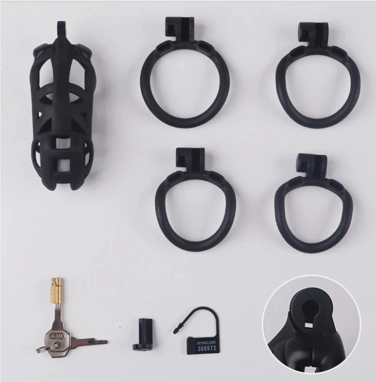 Resin Male Chastity Device Cobra Cock Cage Standard Size For Men - Image 5