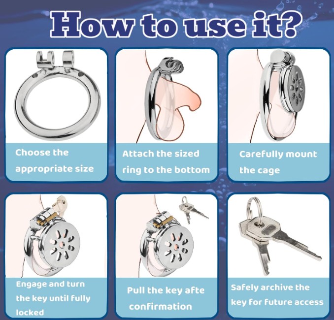 Heart Shape Hole Steel Male Chastity Cage Prevent Erection for Men - Image 7