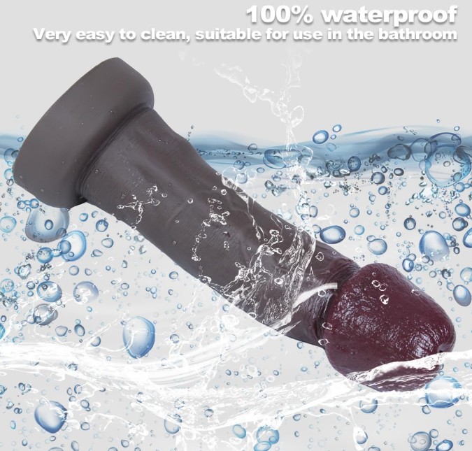 Coffee Brown Glans Mushroom Head Realistic Classic Silicone Dildos For Women - Image 5