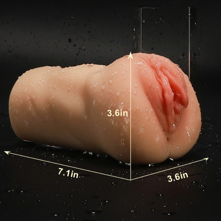 2 Holes Realistic Textured Vagina and Tight Anus Pocket Pussy Male Stoke Masturbator India - Image 5