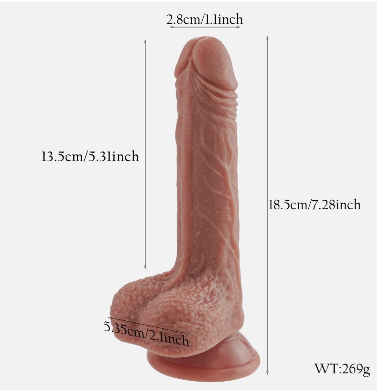 Dual Layered Liquid Silicone Ultra Real Realistic Penis Dildos For Women - Image 6