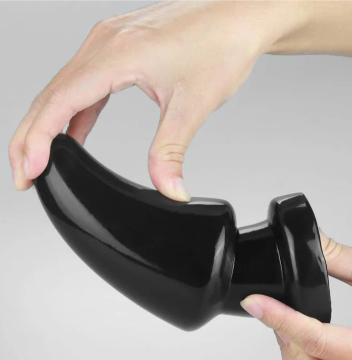 King Size 7 Inches Black Anal Shocker Mega Butt Plug - Image 2