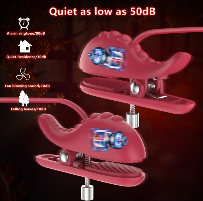 Rose Collar BDSM Fish Shape Vibrating Nipple Pleasure Clamps for Women - Image 2