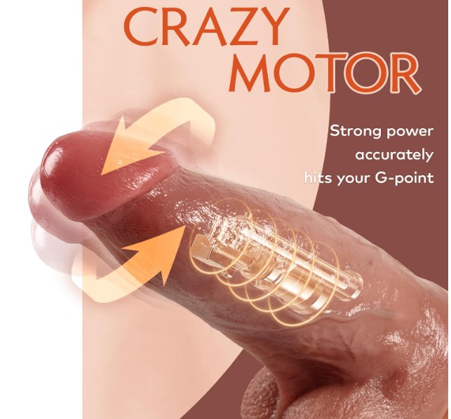 3 inches diameter thick huge realistic thrusting Dildo vibrator India - Image 5