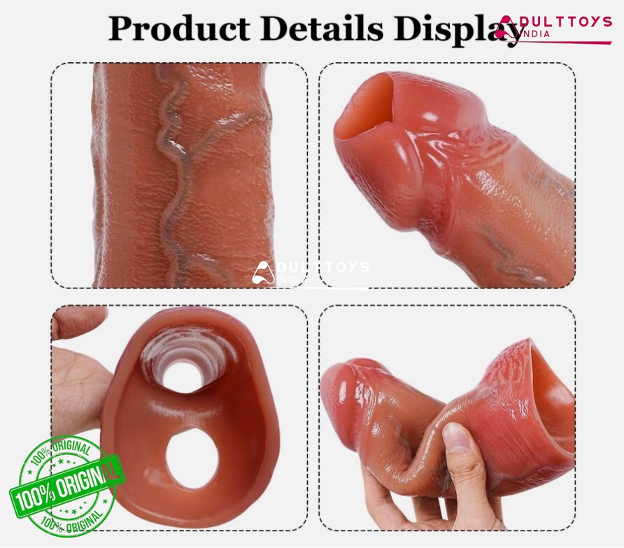 7.79 Inches Open Ended Realistic Penis sleeve For men - Image 3